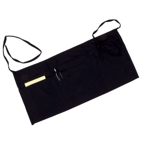 3 pack  Black FOH restaurant Waist Apron