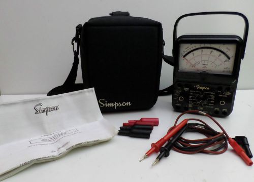 SIMPSON 260 SERIES 8P ANALOG VOM VOLT - OHM - MILLAMMETER USED