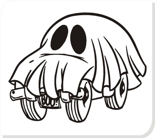 boo the car car vinyl sticker decals truck window bumper decor #88