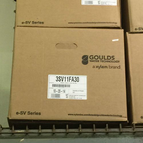 GOULDS 3SV11FA30 11 STG ESV SS VERTICAL WATER PUMP LIQUID END GRUNDFOS CR3 CR 3