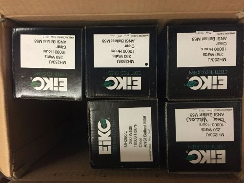 WHOLESALE LOT OF 5 EIKO MH250/U 250 WATTS