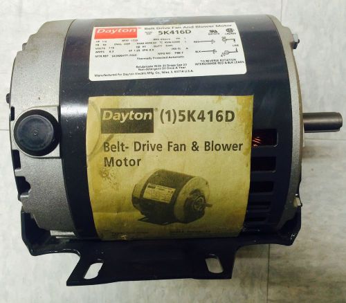 Dayton Electric Motor - 5K416D, 1/2 hp, 1725 rpm, 1 ph, Fr 56
