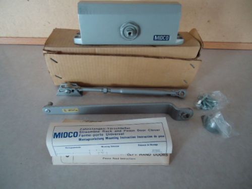 Kwikset silver MIDCO size # 3 universal commercial door closer industrial vtg.