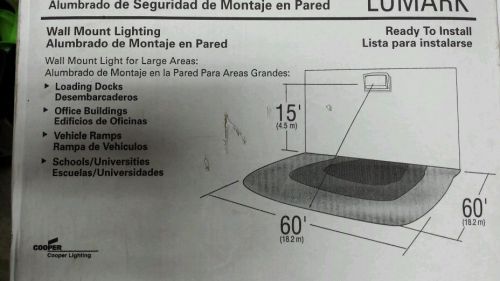 Cooper WPP40 Lumark 400W Metal Halide Wall Pack Dk Bronze Lamp Included