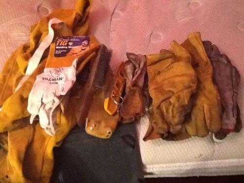 Welding leathers size large, Tillman tig gloves, welding gloves, torpedo level