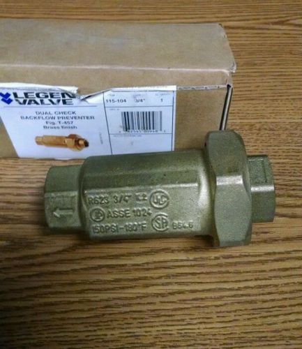 NEW LEGEN VALVE Dual Check Backflow Preventer