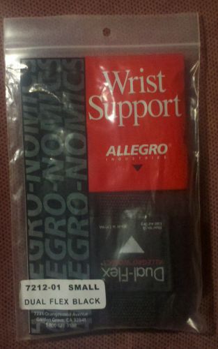 NIP ALLEGRO Wrist Support Dual Flex Size Small Black 7212-01 Right or Left Hand