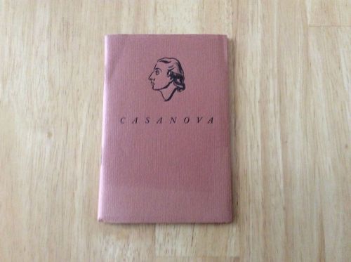 *GIACOMO GIRALAMO CASANOVA* 1725 - 1798 Ampersand Press 1948