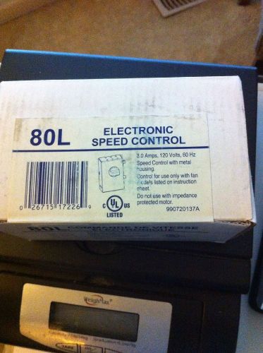 Brand New Sealed Box Broan 80L Electronic Speed Control 3 AMPS 120V 60 HZ