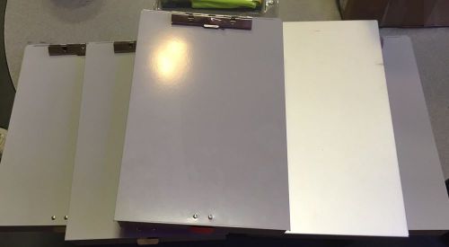 Aluminum Contractors Storage Clipboard Lot Of 6