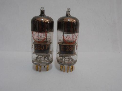 2 x VALVO E280F RED PRINT Vacuum Pentode Tubes // Gold Pin // STRONG !!