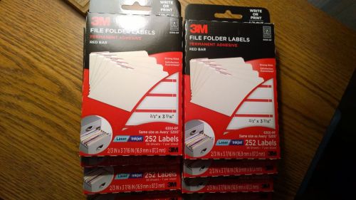 3M 1/3 Cut File Folder Labels, 6300-RF, Same as Avery 5200 -  2,016 Labels!!