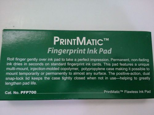 Fingerprint Ink Pad SIRCHIE PFP700 PrintMatic Flawless - New in Box $1