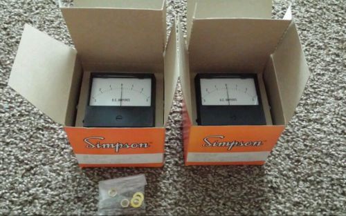 2 NIB - Simpson Meters Model 2123 / 3-0-3DCA