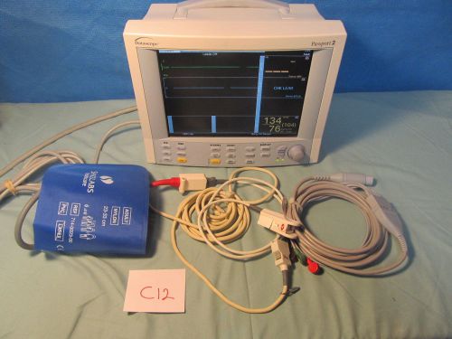 Datascope Passport 2 Patient Monitor - ECG, Masimo SpO2, NiBP, Printer