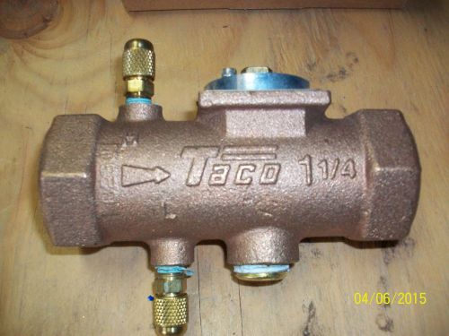 Taco 1 1/4&#034; threaded circuit setter flow balancing valve