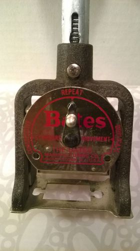 BATES  STANDARD MOVEMENT STAMP   6 WHEELS  NUMBERING MACHINE