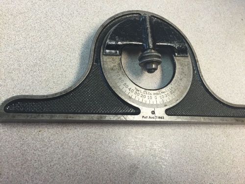 Vintage 1883 Starrett Protractor Head