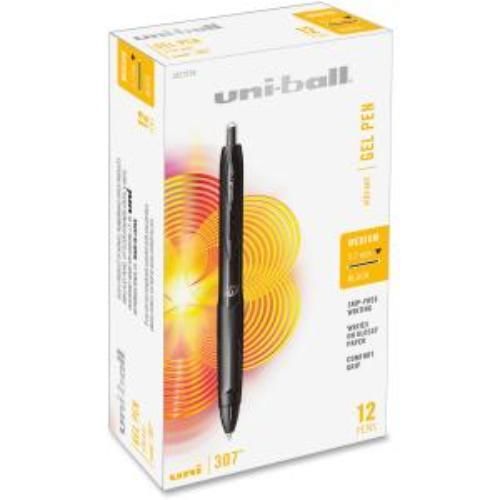 Uni-ball 307 Gel Ink Pen - 0.7 Mm Pen Point Size - Black Ink - 1 Each