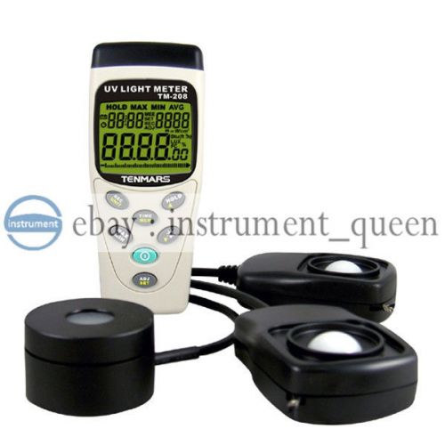 TENMARS TM-208 3 in 1,UV Power,Solar Power and Illumination(light meter)