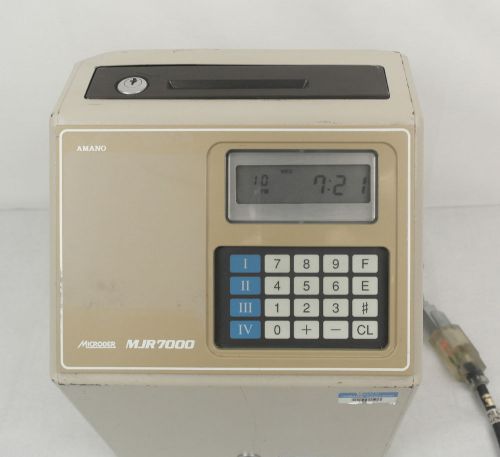 Amano Microder MJR7000 Employee Time Clock #D2