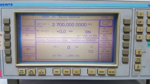 MARCONI 2031 RF GENERATOR 10 KHZ to 2.7 GHZ