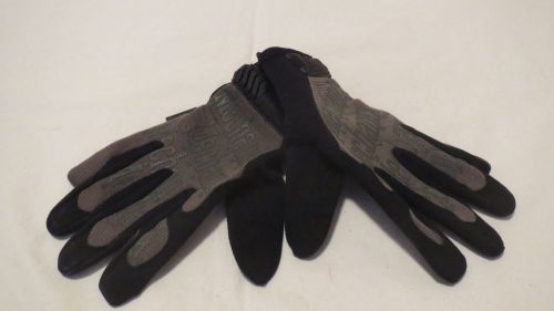 ONE PAIR MECHANIX WEAR ORIGINAL GLOVES FULL FINGER BLACK GREY SMALL 8 NWOT