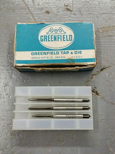 (3)NOS VINTAGE GREENFIELD TAP SET GTD HS - (1)4-40NC &amp; (2)5/32&#034;-NC ORIGINAL BOX