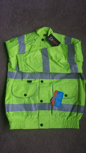 Hi-Vis waterproof Safety Bomber Reflective Work Jacket HIGH VISIBILITY SC-SF-01