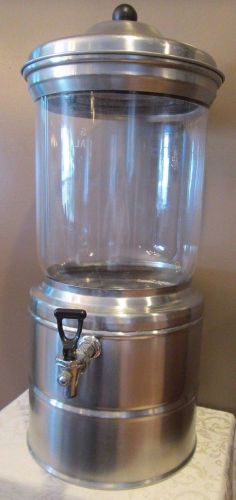 VINTAGE PYREX RESTAURANT DRINK DISPENSER 5 GALLON RARE PIECE STAINLESS STEEL