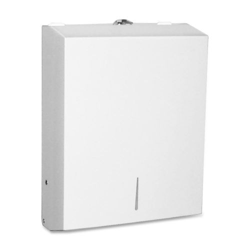 Genuine Joe 02197 Hand Towel Dispensers, 13.5&#034;x4.3&#034;x11&#034;, Stainless Steel, White