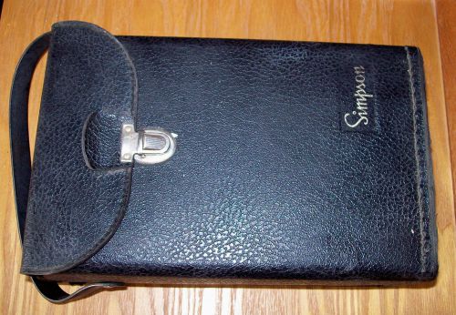 HARD LEATHER CASE for Simpson 260 Volt Ohm Milliammeter Multimeter