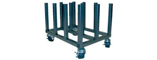 12 roll heavy duty vinyl, digital media, printing, storage mobile floor rack for sale