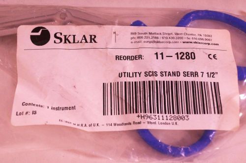 SKLAR 7 1/2&#034; UTILITY SCISSORS TRAUMA EMT EMS BLUE SERRATED 11-1280