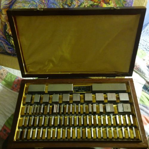 81 piece square gauge block set grade 3