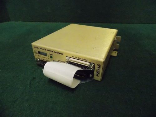 Zetron Model 970/975 Station Interface Part #: 950-0119 Model #: 3100CID #