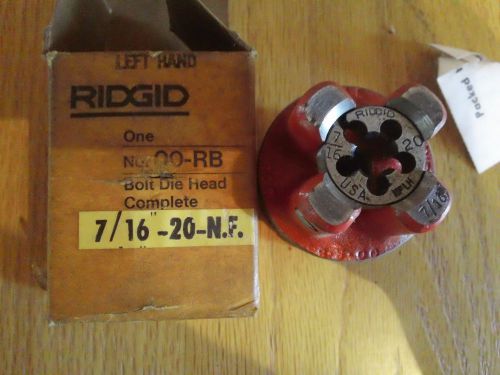 NEW Ridgid 500B Bolt Threading Dies 7/16 left hand Nf  00-rb