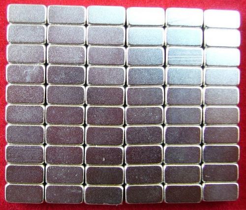 60 N48 NEODYMIUM MAGNETS-1/4&#034; x 1/8&#034; x 1/8&#034; - Block