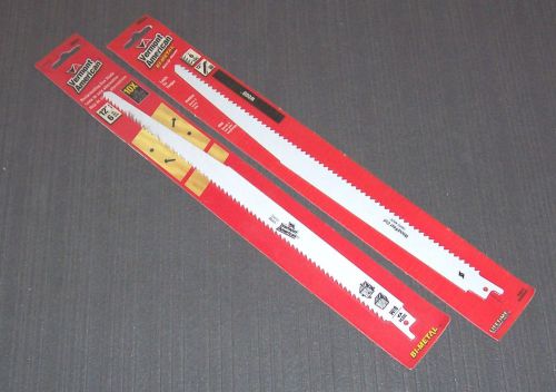 2 ea. Vermont American 30234 12&#034; 6-TPI BI-Metal Reciprocating Blades