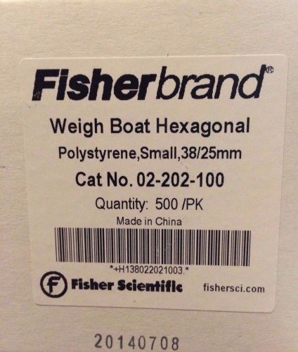 Fisherbrand Hexagonal Polystyrene Weighing Dishes Dish 500/pk Small Top Dia: 1&#034;