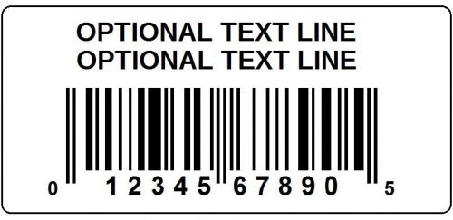 Roll 1000 2&#034; x 1&#034; your upc supplied bar code labels stickers - fast shipping for sale