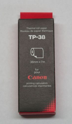 Canon TP-38 5 Rolls Thermal Roll Paper for TP-6 TP-7 TP-8 Printing Calculators