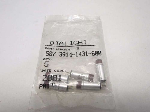 New bag of 5 dialight b 507-3914-1431-600 pmi red indicating light d526775 for sale