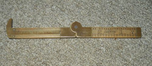 Lufkin #171 boxwood brass folding rule with caliper slide 6 inch nice for sale