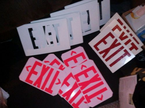 LOT 16 Pcs. OF PRESCOLITE EXIT SIGN PARTS  DIE CAST ALUMINUM COVERS , &amp; MORE