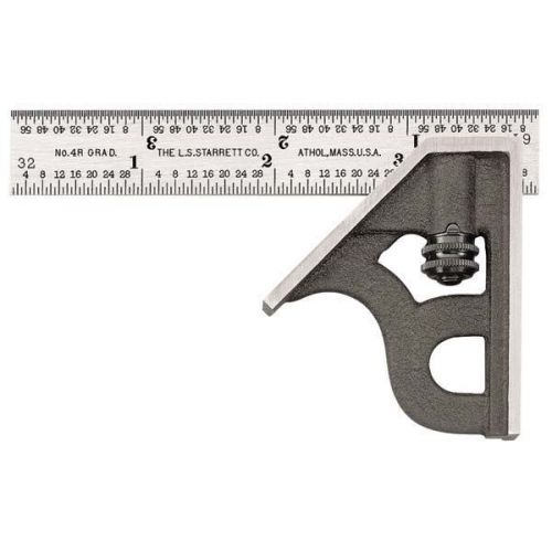 Starrett 11h-4-4r 2 piece combination square set - blade length: 4&#039; for sale