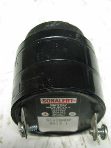 MALLORY SC628ANP SONALERT, TRANSDUCER, BUZZ PIEZO CIRC 42.85mm PANEL, USED