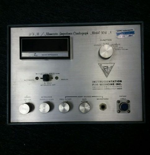 Minnesota Impedance Cardiograph Machine Model #304A