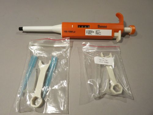 Globe Scientific Diamond Adjustable Pipette 100 - 1000 ul Pipettor 3301-1000