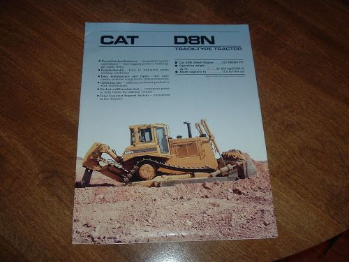 1987 CATERPILLAR D8N TRACK-TYPE TRACTOR BROCHURE